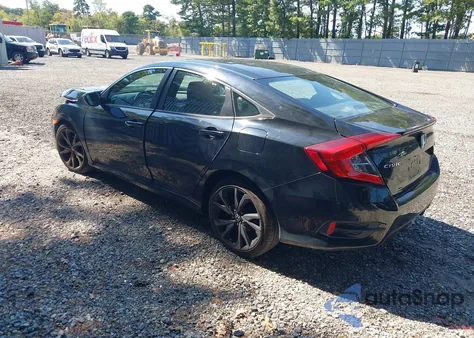 2019 Honda Civic Sport z USA, uszkodzony, nr VIN 2HGFC2F87KH516995